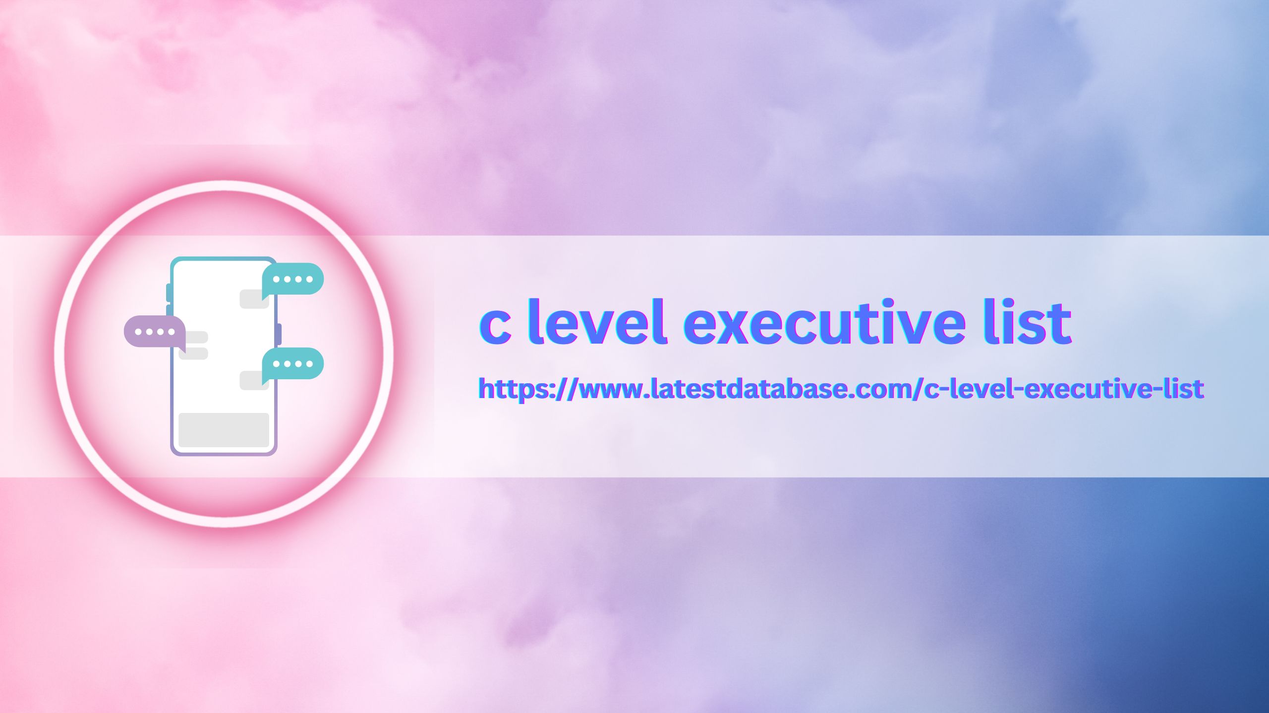 c level executive list
