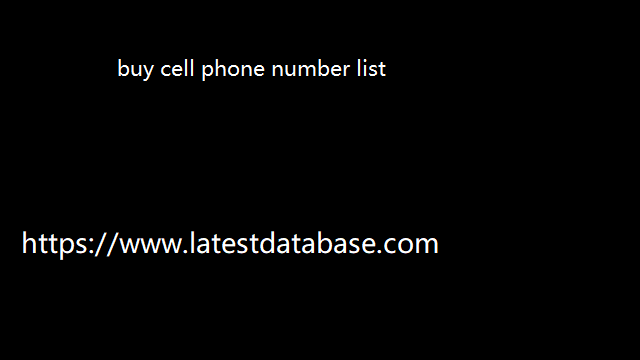 Buy Cell Phone Number List 11