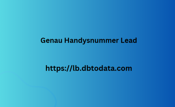 Genau Handysnummer Lead