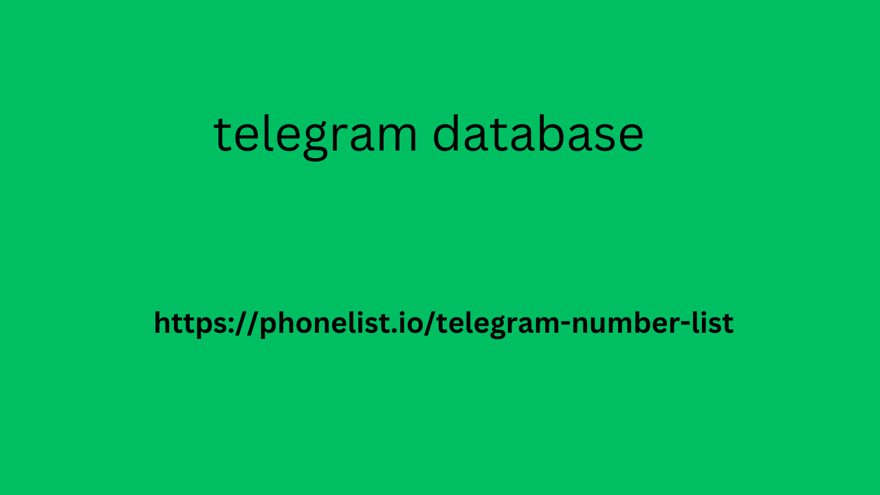 telegram database