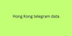 hong kong telegram data