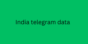 india telegram data