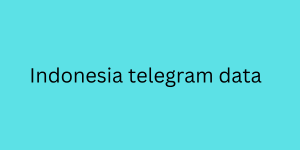 indonesia telegram data