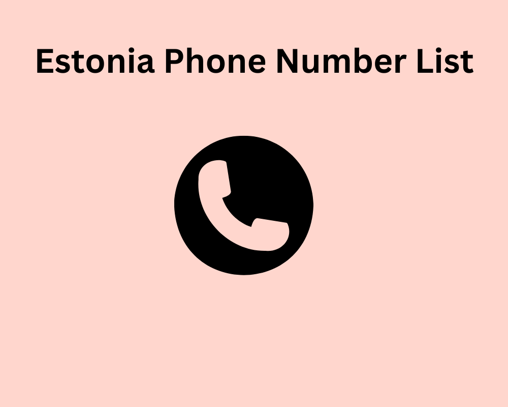 Estonia Phone Number List