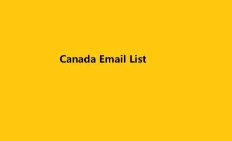 Canada Email List