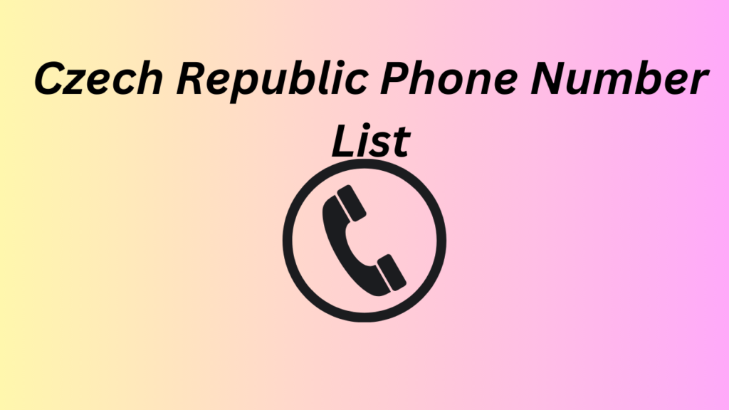 Czech Republic Phone Number List