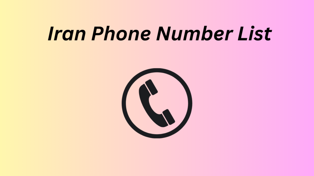 Iran Phone Number List