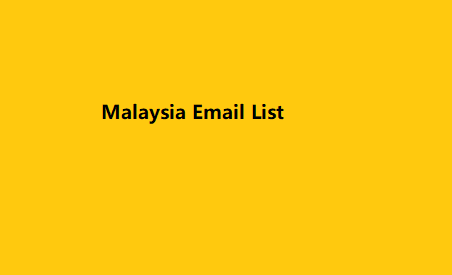 Malaysia Email List