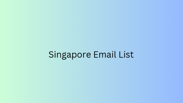 Singapore Email List