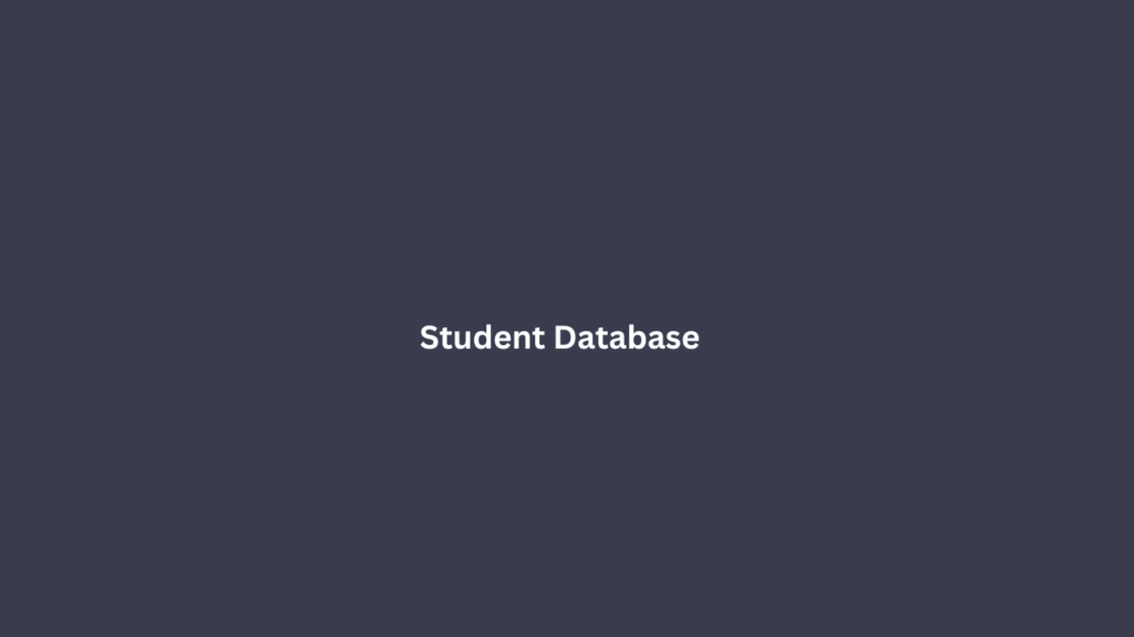 Student Database