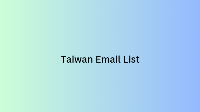 Taiwan Email List